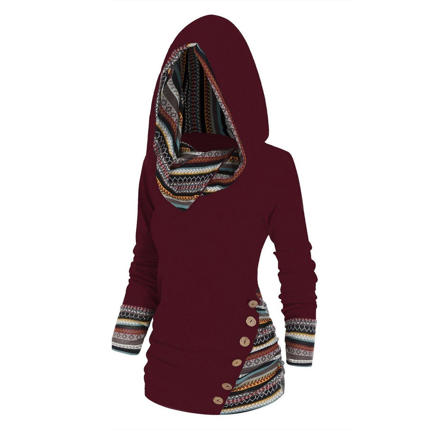 Vrouwelijke Hoodie Tribal Print Casual Tavira
