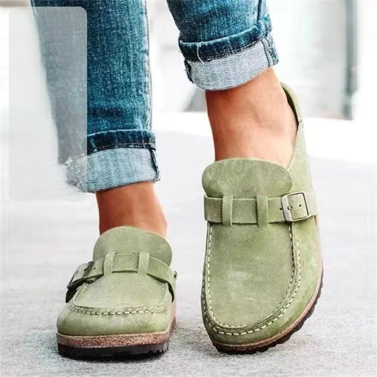 Suède Vrouwen Loafers Stijlvol Leer - Clothivas