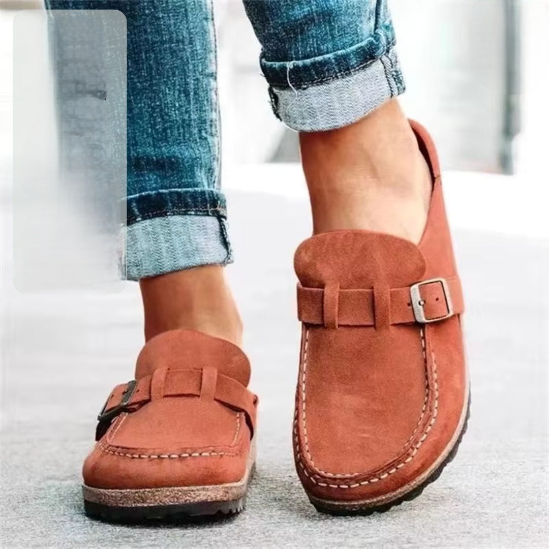 Suède Vrouwen Loafers Stijlvol Leer