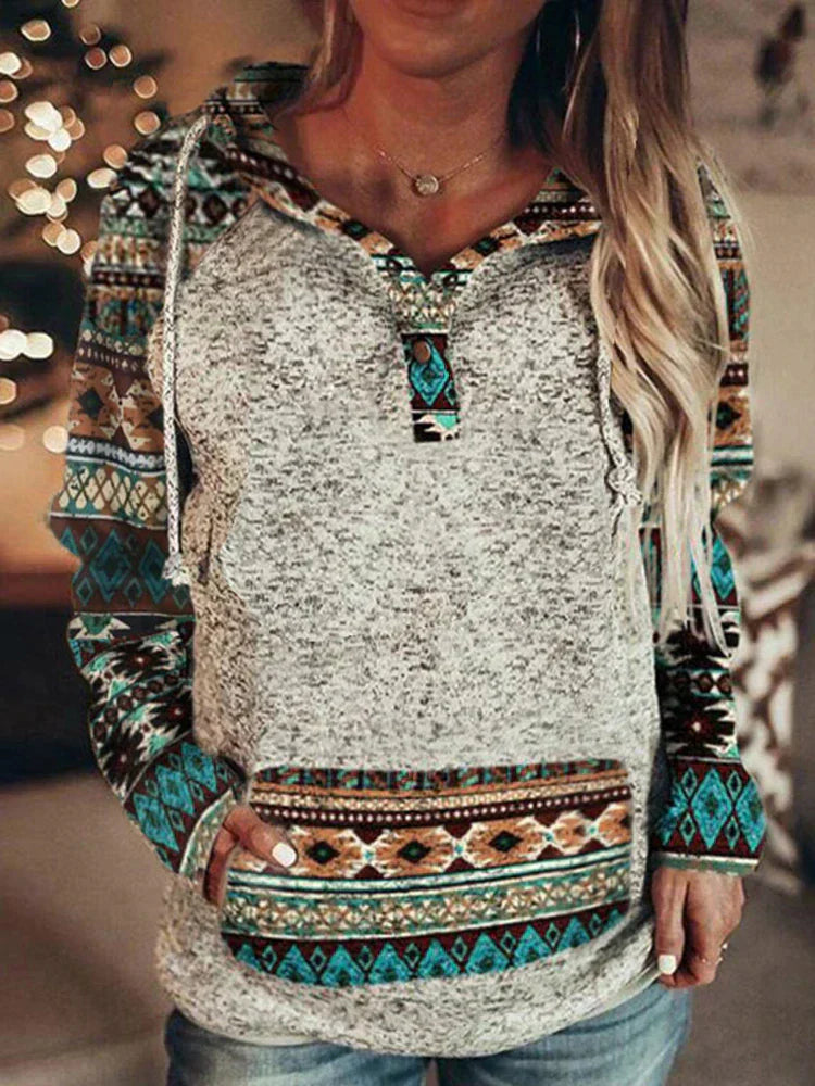 Dames Hoodie met Leuke Print Nayela - Clothivas