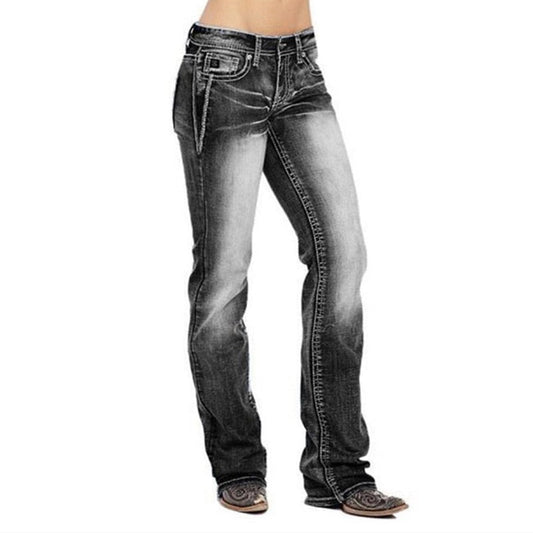 Dames Bootcut Jeans Amerikaanse Stijl – Madison - Clothivas