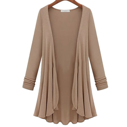 Damesvest Ruches Herfstkleuren Stijlvol - Clothivas