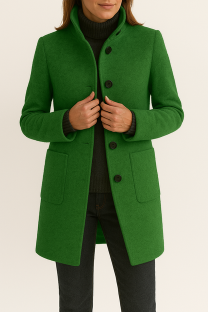 Stijlvolle Dames jas Wollen Mantel