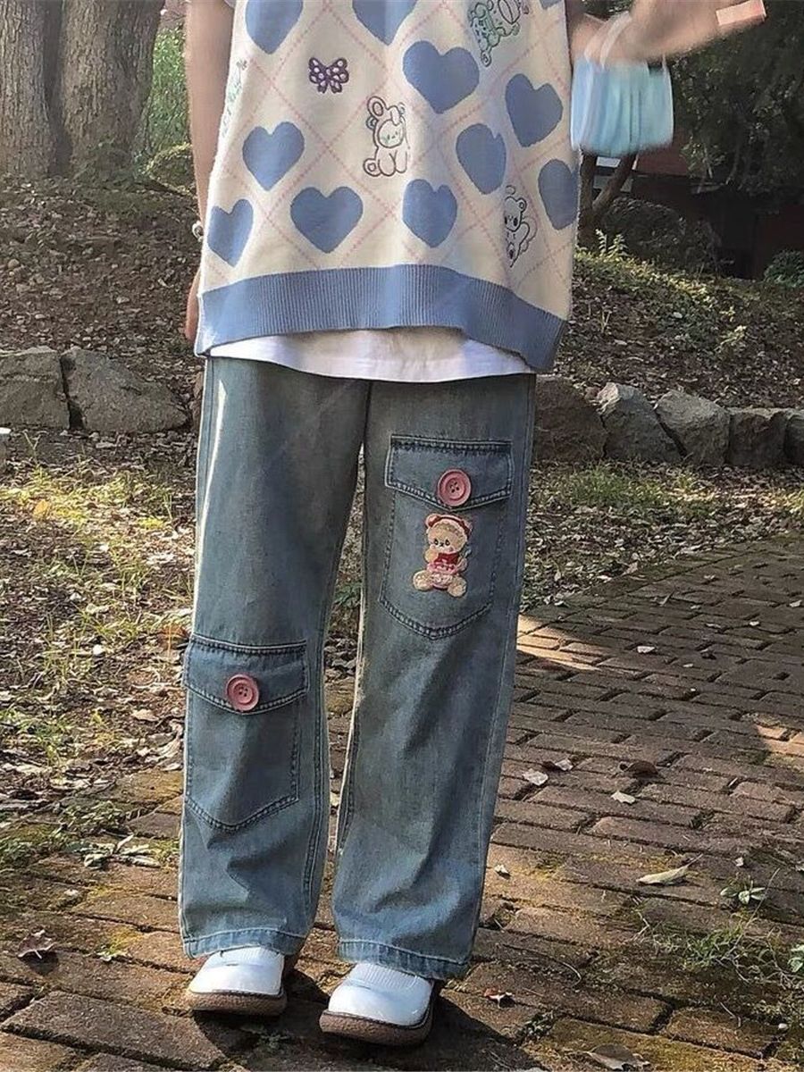 Klassieke Dames Jeans Vintage Stijl