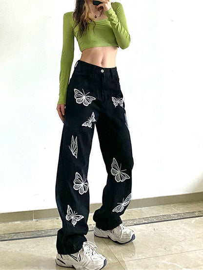 Klassieke Dames Jeans Vintage Stijl