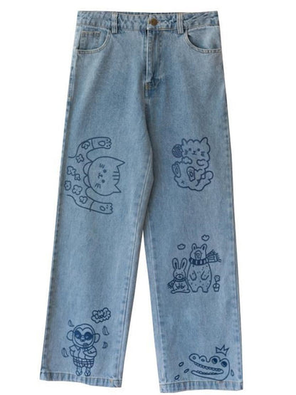 Klassieke Dames Jeans Vintage Stijl