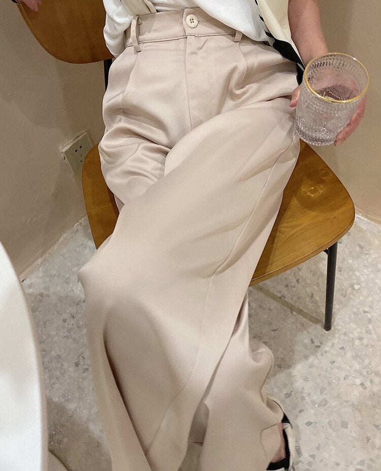 Satijnen Damesbroek Elegante Stijl