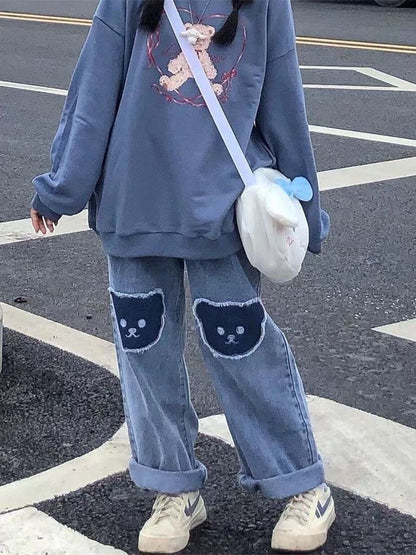 Klassieke Dames Jeans Vintage Stijl