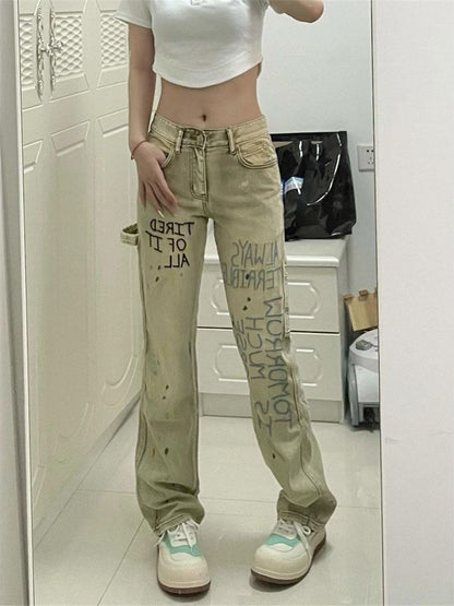 Klassieke Dames Jeans Vintage Stijl