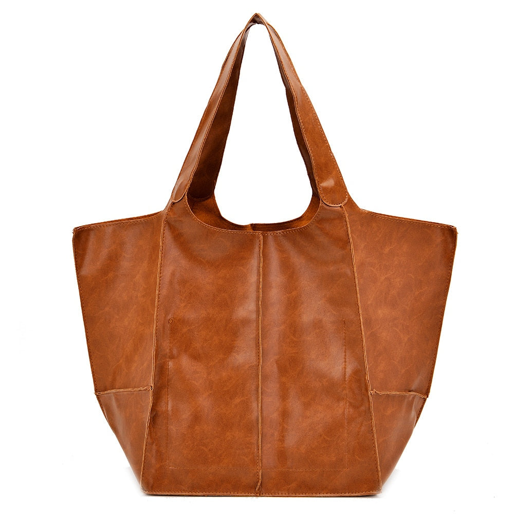 Liva Bag | Grote Leren Schoudertas