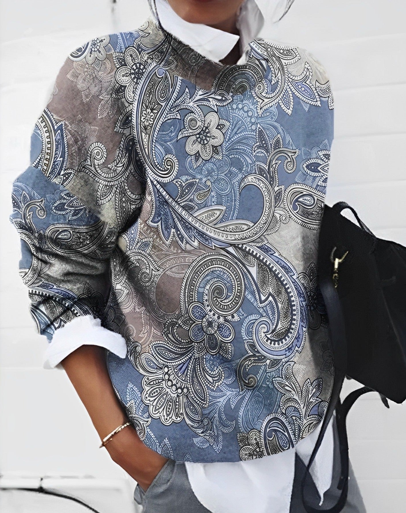 Damestop Bloemenprint Elegant - Clothivas