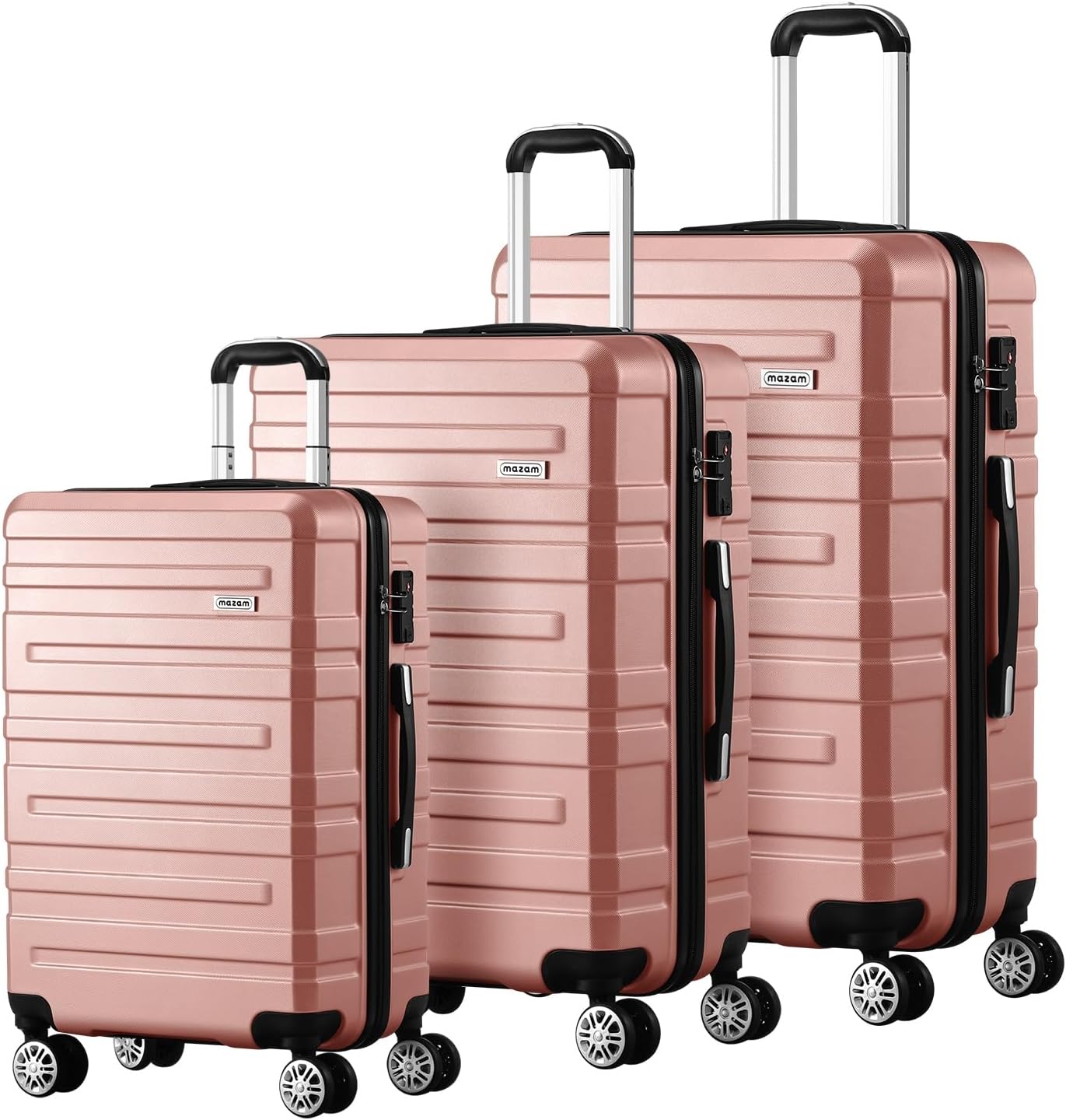 Reiskoffer Set 3-delig Met TSA Slot en Opbergruimte