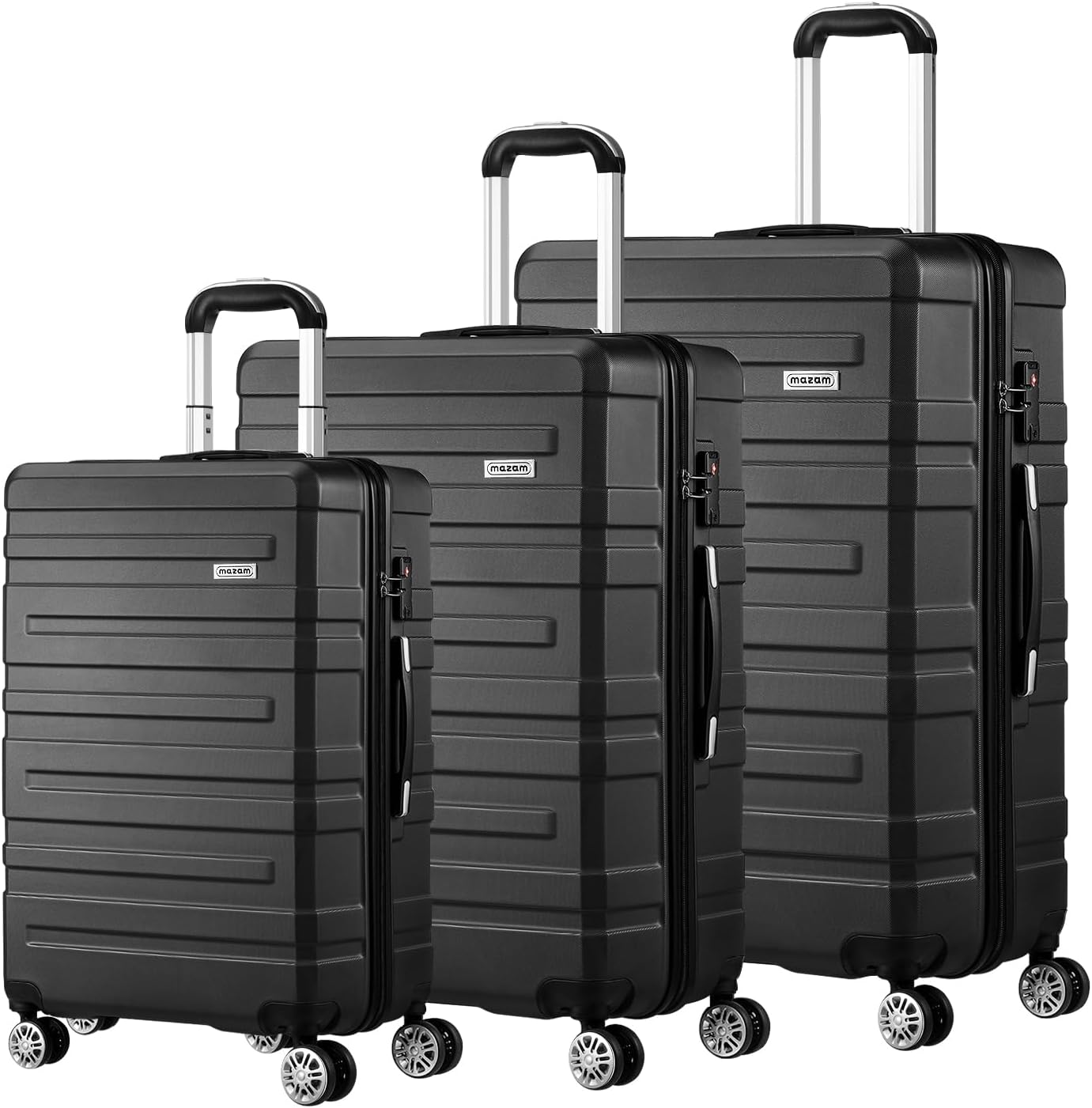 Reiskoffer Set 3-delig Met TSA Slot en Opbergruimte