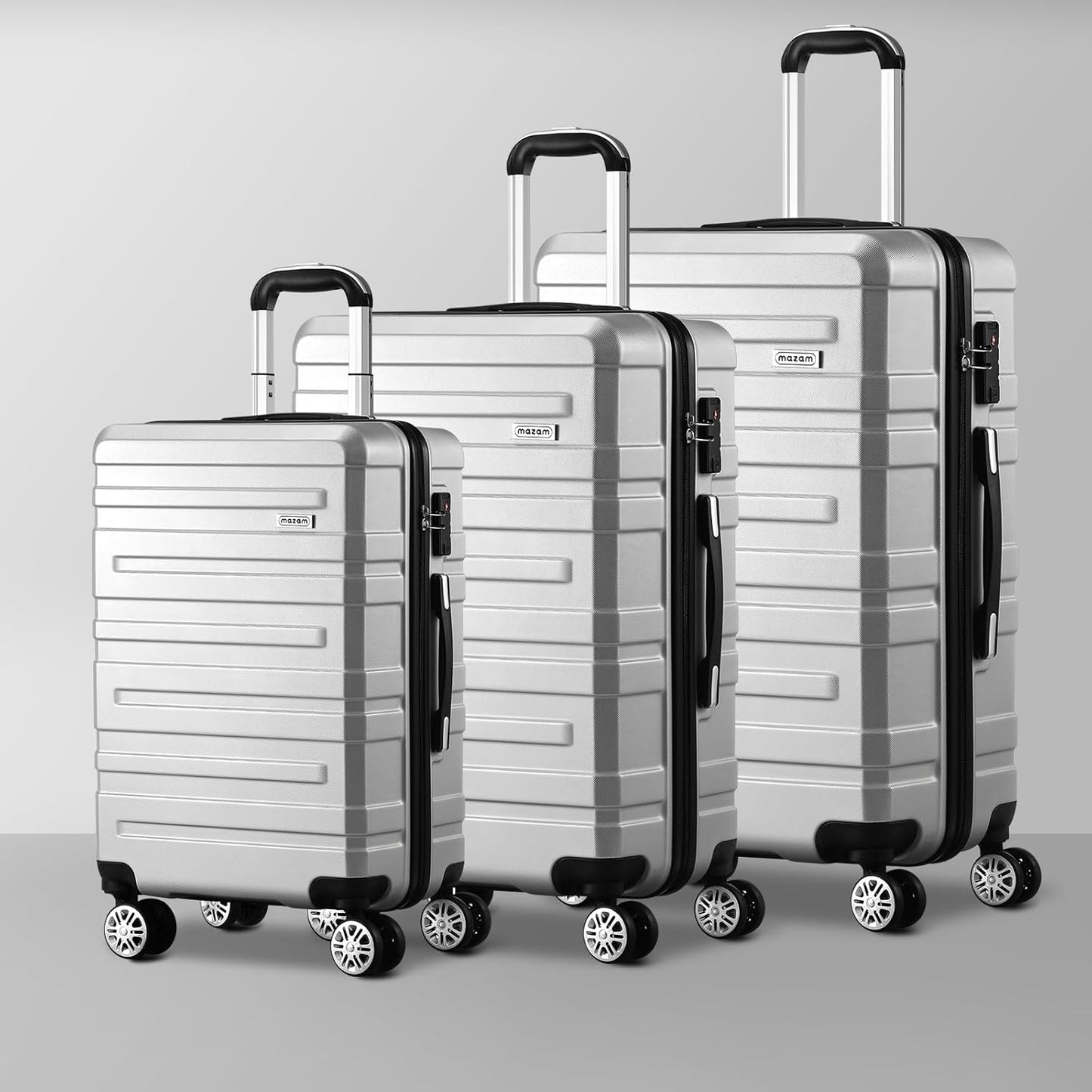 Reiskoffer Set 3-delig Met TSA Slot en Opbergruimte