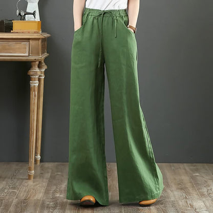 Dames Broek Wijd Model Comfortabele Pijpen
