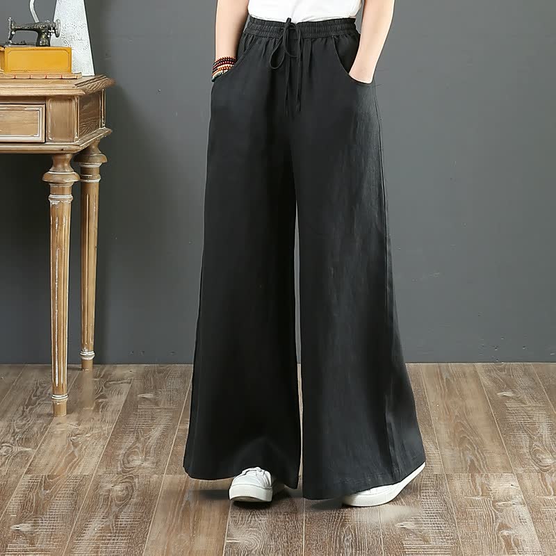 Dames Broek Wijd Model Comfortabele Pijpen