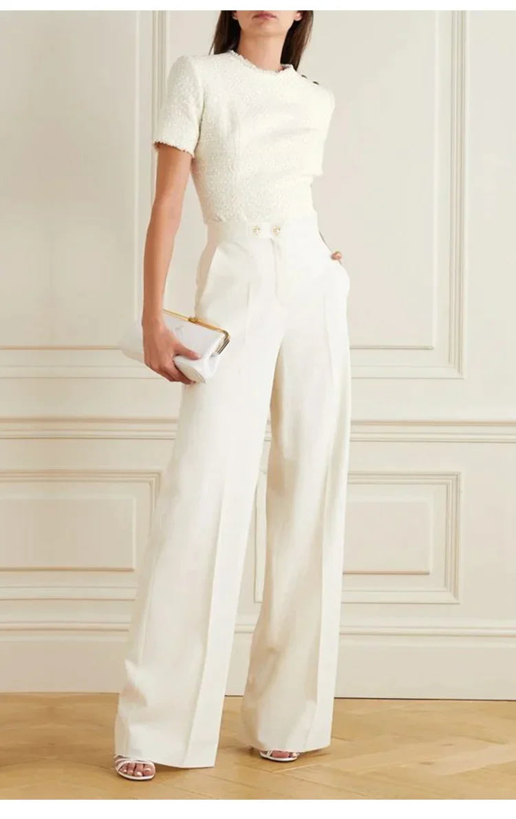 Damesbroek Wijde Pijpen Comfortabel - Clothivas